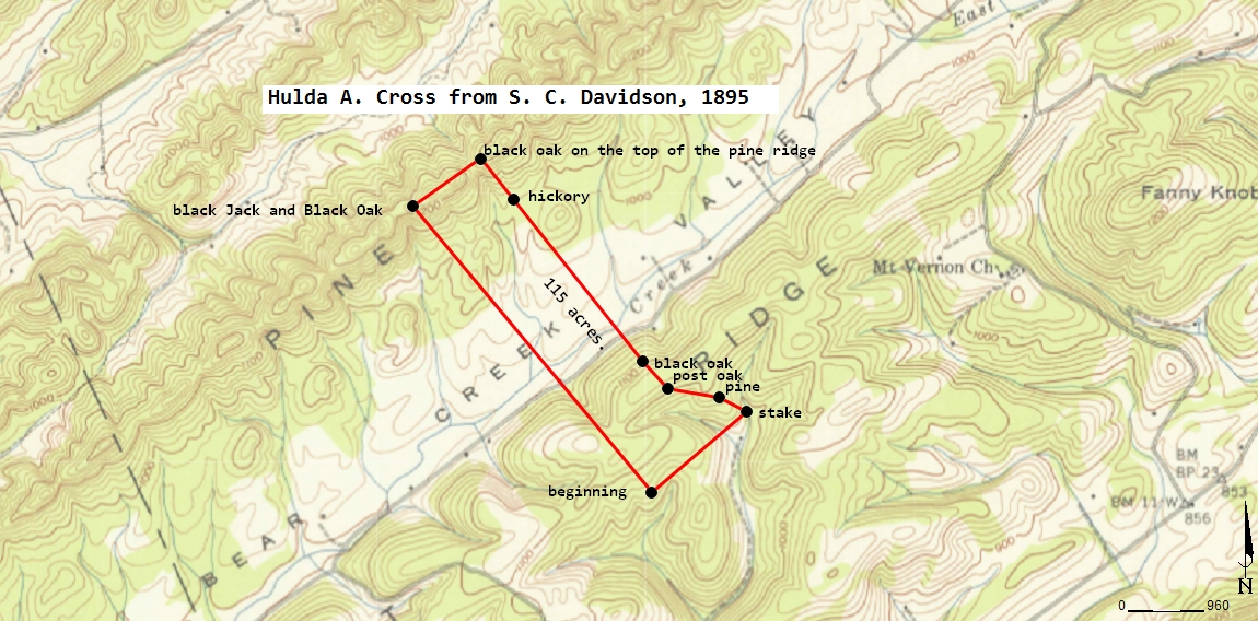 Hulda A. Peters deed, 1895