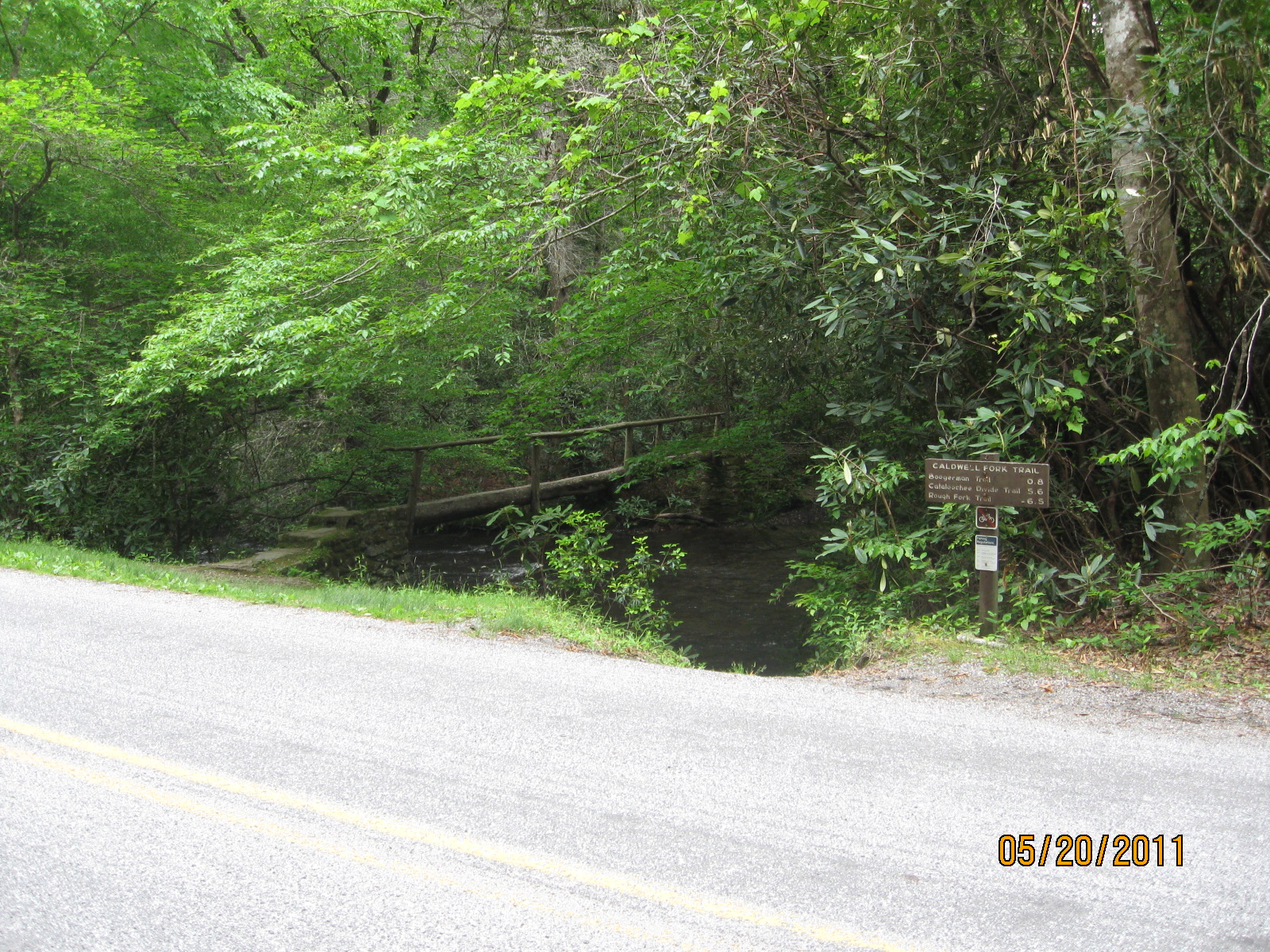 Caldwell Fork Trail trailhead