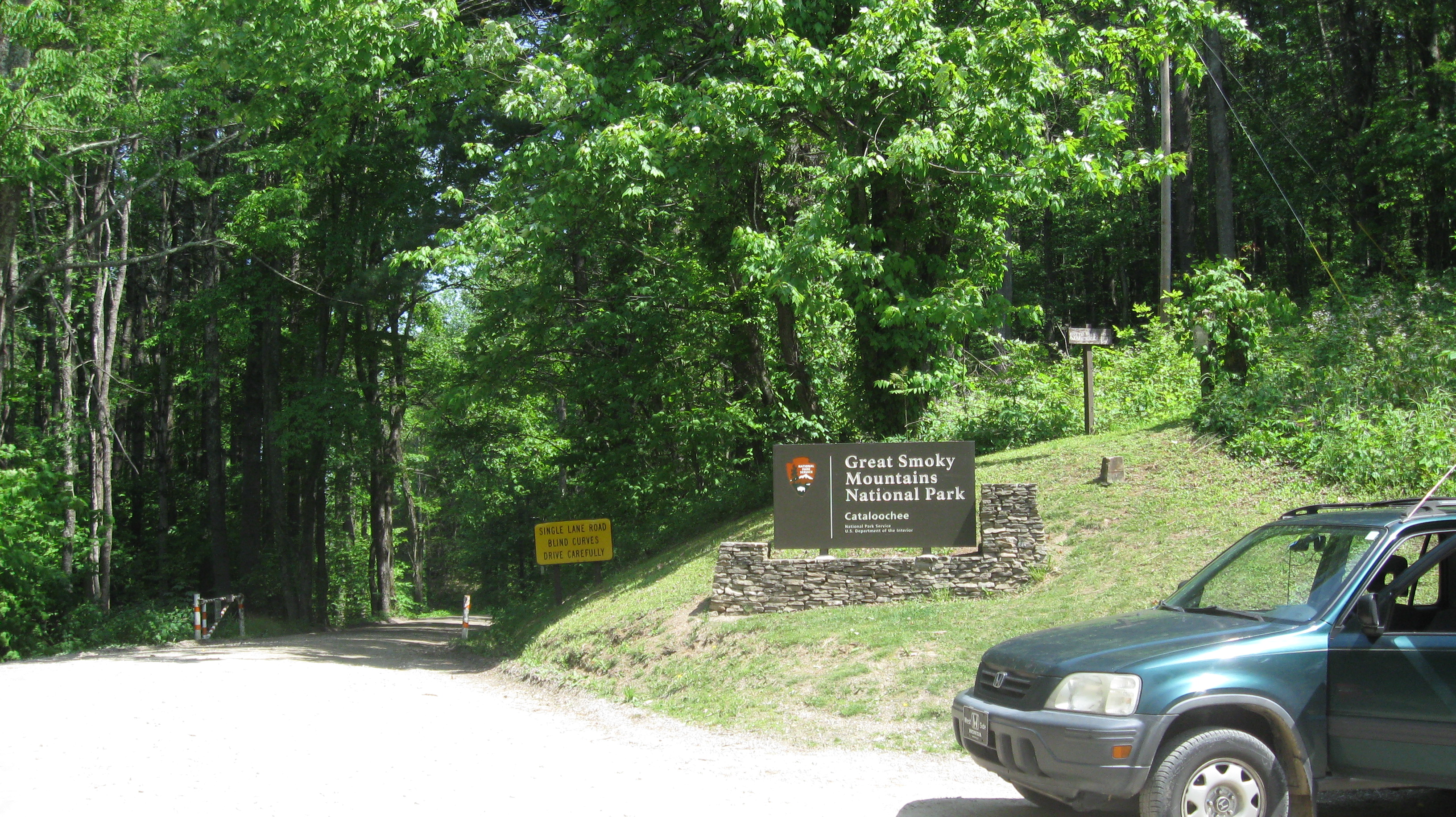 Cataloochee entrance to the park