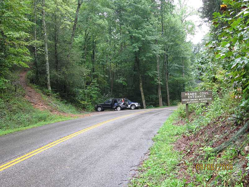 Wear's Cove Gap entrance