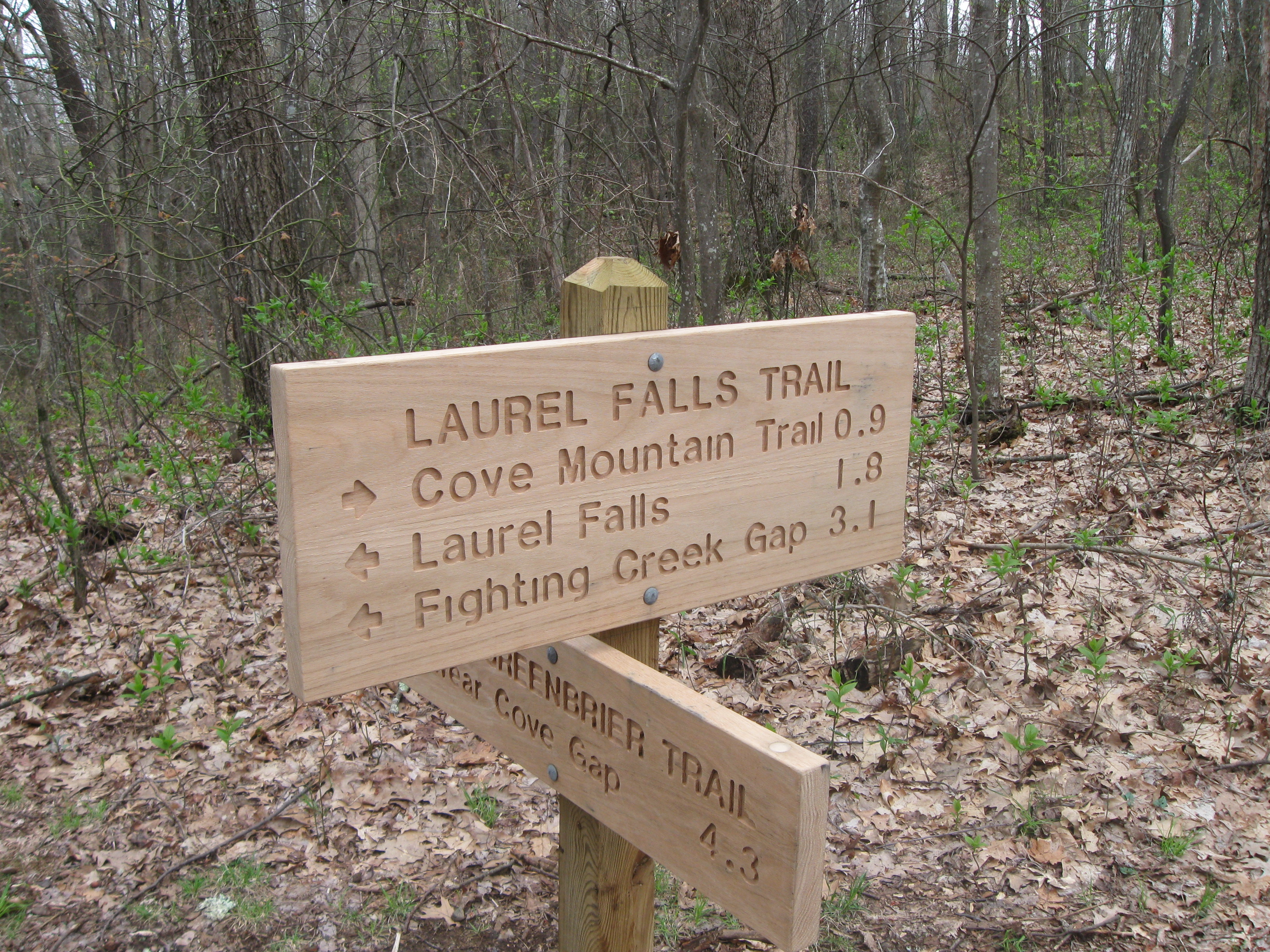 Trailhead for Little Greenbrier Trail