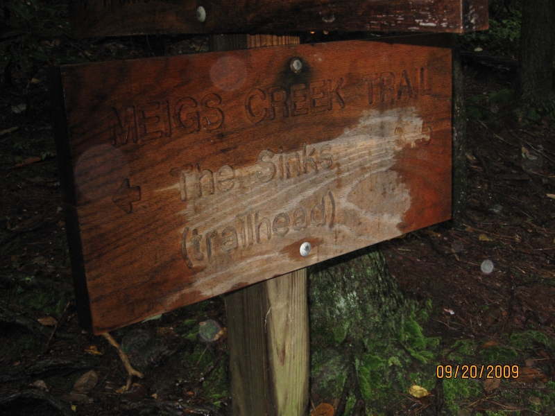 Trailhead for Lumber Ridge Trail