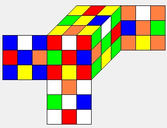 Picture of the Pons Asinorum composed with Superflip position