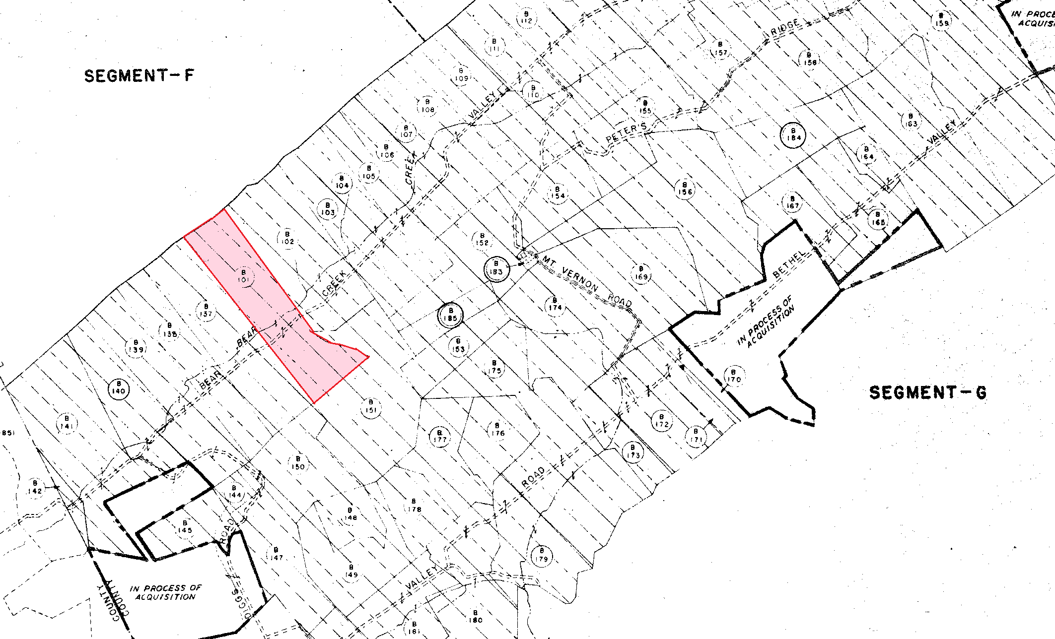 Alva Edward Peters property, 1942