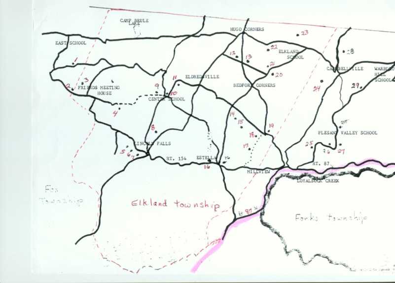 Map of Woodhead Homesteads in Sullivan County
