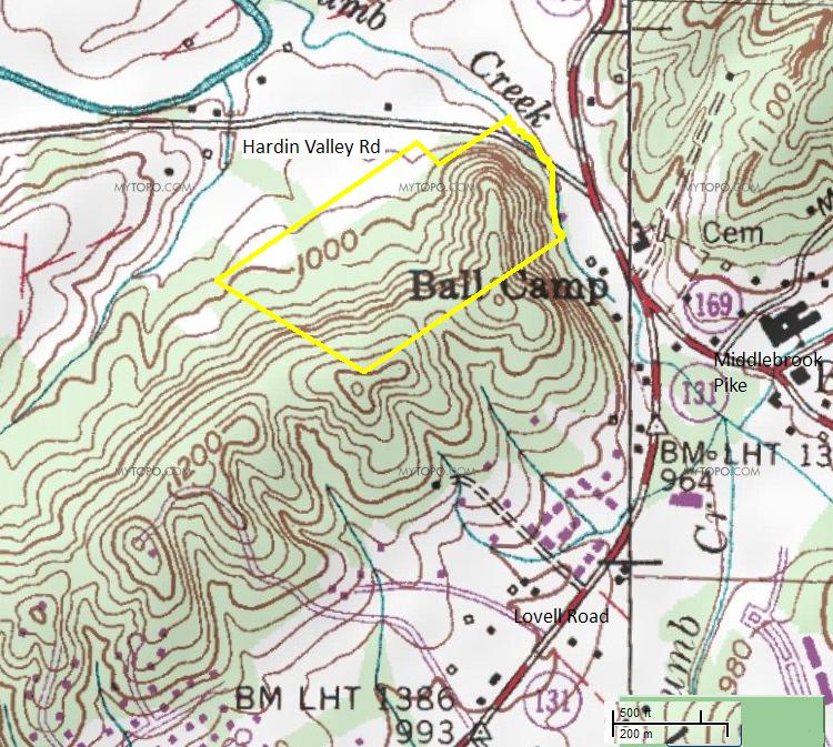 Map of William Cole's Land